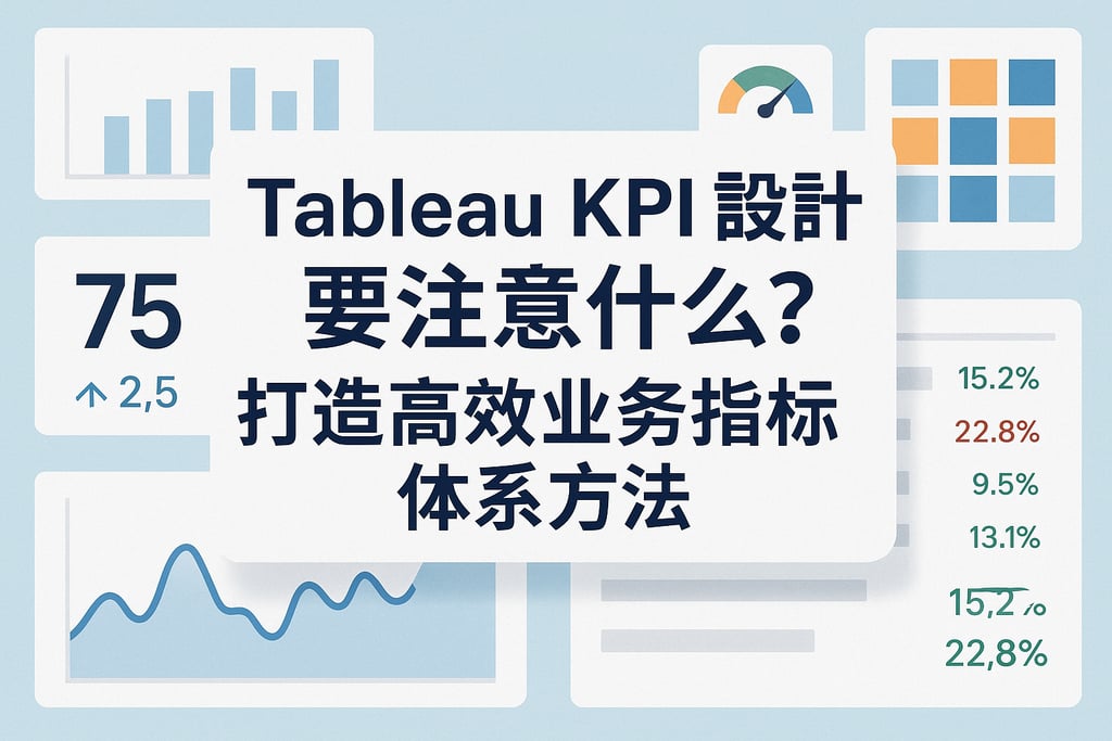 Tableau KPI设计要注意什么？打造高效业务指标体系方法